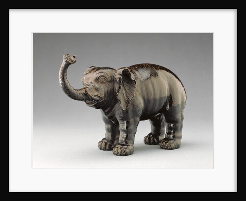Elephant with Raised Trunk by Anonymous