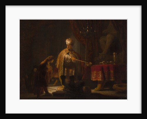Daniel and Cyrus Before the Idol Bel by Rembrandt Harmensz. van Rijn