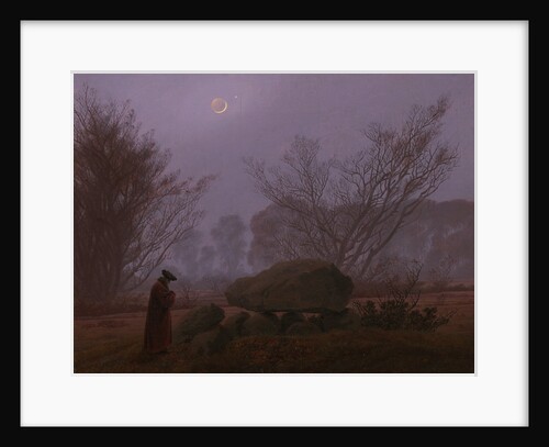 A Walk at Dusk by Caspar David Friedrich