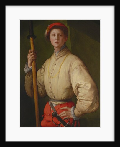 Portrait of a Halberdier (Francesco Guardi?) by Pontormo
