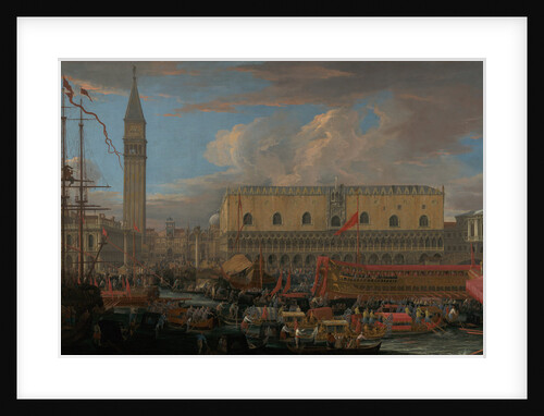 The Bucintoro Departing from the Bacino di San Marco by Luca Carlevarijs