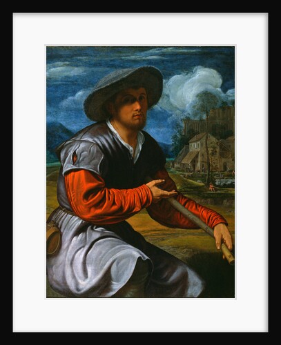 Shepherd with a Flute by Giovanni Girolamo Savoldo