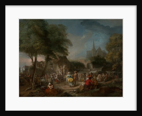 The Country Dance by Gabriel Jacques de Saint-Aubin