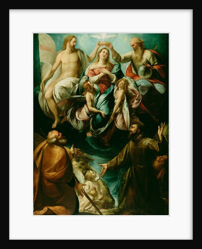 Coronation of the Virgin with Saints Joseph and Francis of Assisi by Giulio Cesare Procaccini
