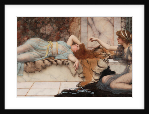 Mischief and Repose by John William Godward