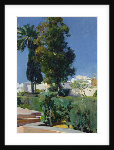 Corner of the Garden, Alcazar, Sevilla by Joaquin Sorolla y Bastida