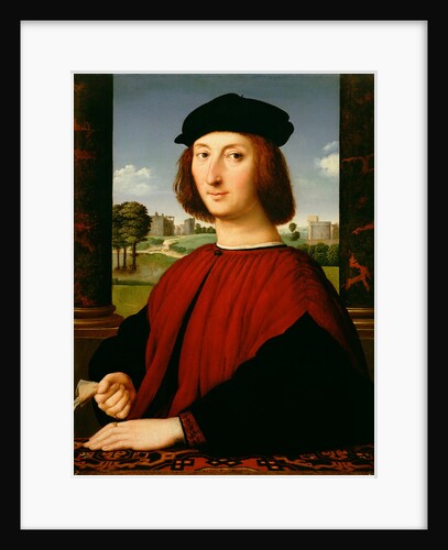 Portrait of a Young Man in Red by Circle of Raphael