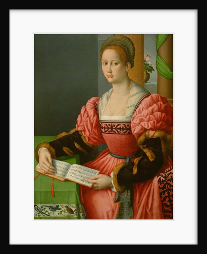 Portrait of a Woman with a Book of Music by Bacchiacca