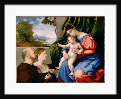 Madonna and Child with Two Donors by Lorenzo Lotto