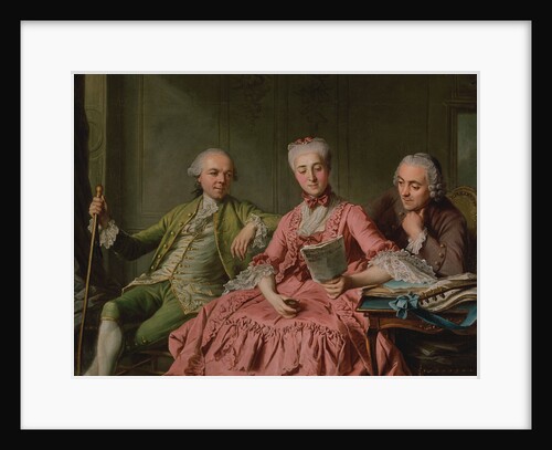 Presumed Portrait of the Duc de Choiseul and Two Companions by Jacques Wilbaut