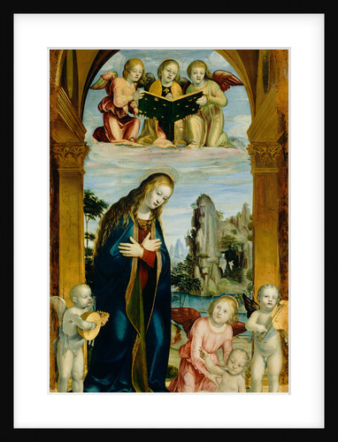 Madonna Adoring the Child with Musical Angels by Bernardino Zenale