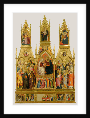 Polyptych with Coronation of the Virgin and Saints by Cenni di Francesco di Ser Cenni