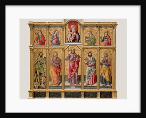 Polyptych with Saint James Major, Madonna and Child, and Saints by Bartolomeo Vivarini