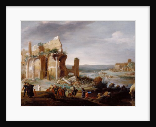 Moses and Aaron Changing the Rivers of Egypt to Blood by Bartholomeus Breenbergh