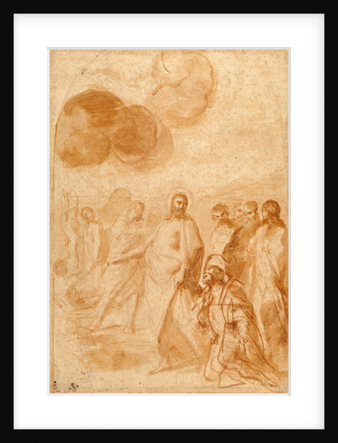 Christ's Command to St. Peter, Feed My Sheep! (Pasce Oves Mea) by Andrea Sacchi