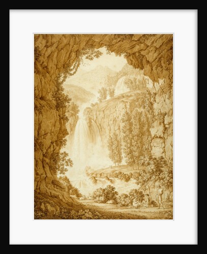 A Shepherd and Muses by a Waterfall by Christoph Henrich Kniep