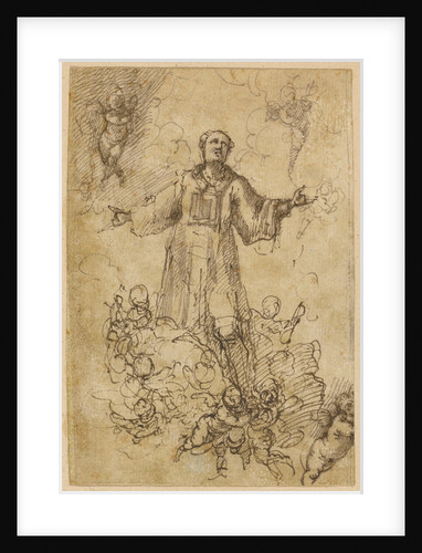 A Male Saint in Glory by Pedro Atanasio Bocanegra