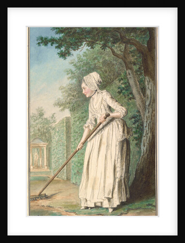 The Duchess of Chaulnes as a Gardener in an Allée by Louis Carrogis de Carmontelle