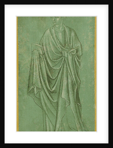A Draped Figure Holding a Book by Anonymous