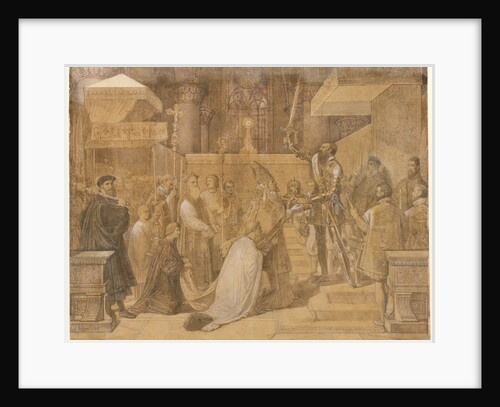 The Duke of Alba Receiving the Pope's Blessing in the Cathedral of Sainte-Gudule, Brussels by Jean-Auguste-Dominique Ingres