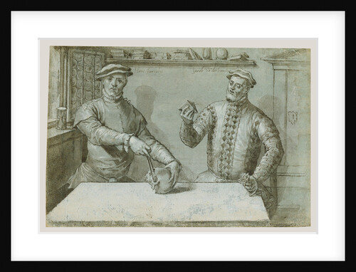 A Double Portrait of Hans Furraht and Jacob von der Burch by Ludger Tom Ring the Younger