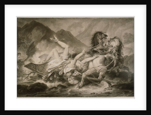 Death of Hippolytos by Carle Vernet