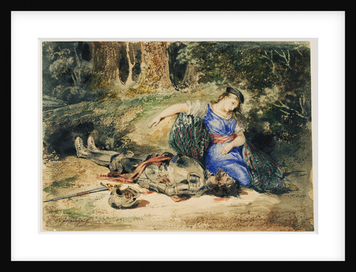 The Death of Lara by Eugène Delacroix