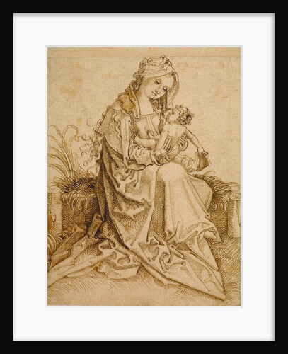 The Virgin and Child on a Grassy Bench by Anonymous