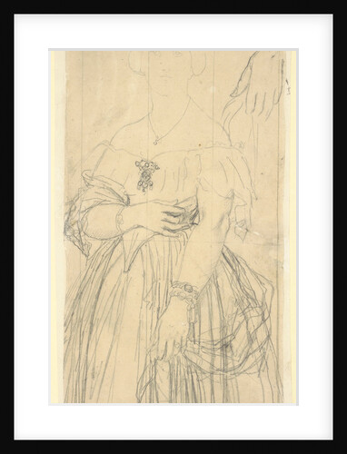 Study for the Dress and the Hands of Madame Moitessier by Jean-Auguste-Dominique Ingres