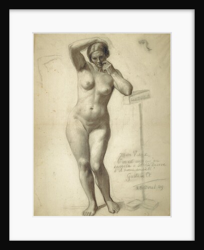 Standing Female Nude by Gustave Courbet