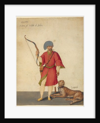 An Azappo Archer with a Cheetah by Jacopo Ligozzi