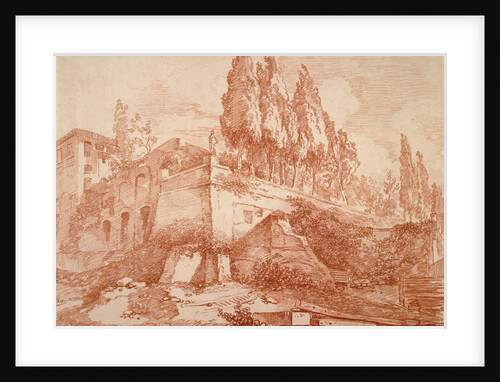 Ruins of an Imperial Palace, Rome by Jean-Honoré Fragonard