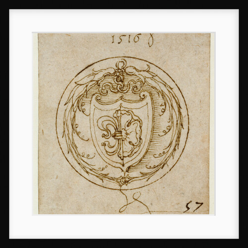 Design for an Ornament or Signet Ring with the Arms of Lazarus Spengler by Albrecht Dürer