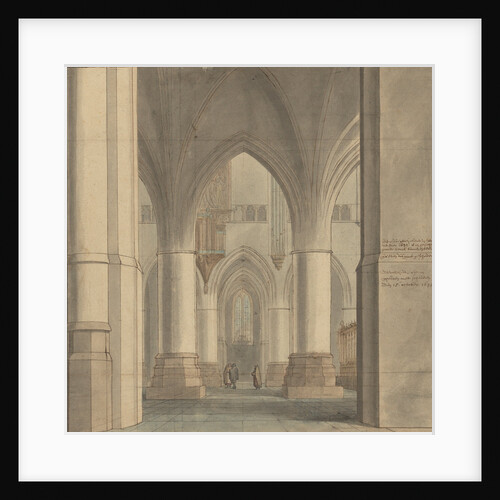 The Choir and North Ambulatory of the Church of Saint Bavo, Haarlem by Pieter Jansz. Saenredam