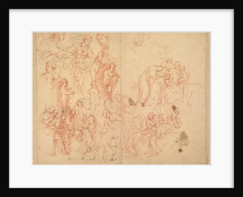 Figure Studies (recto), Figure Studies (verso) by Karel Skréta