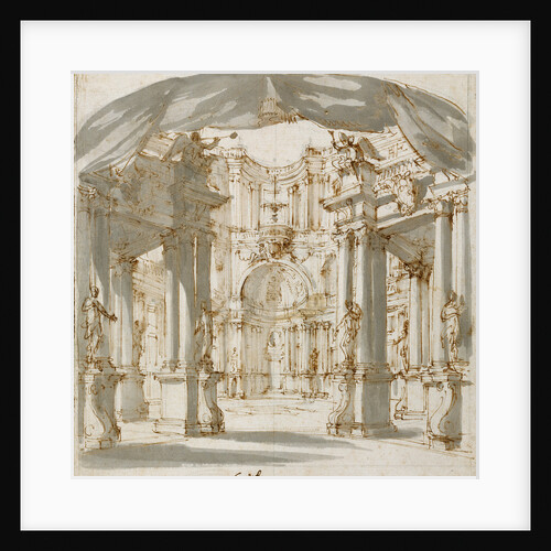 The Courtyard of a Palace: Project for a Stage by Filippo Juvarra