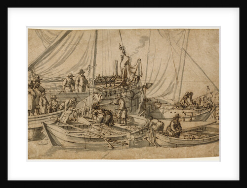 Figures on Board Small Merchant Vessels by Willem van de Velde the Elder