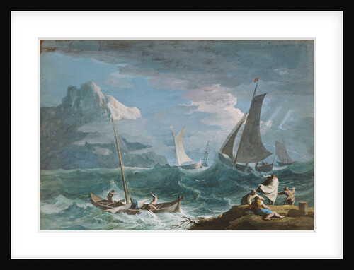 Fishing Boats in a Storm by Marco Ricci