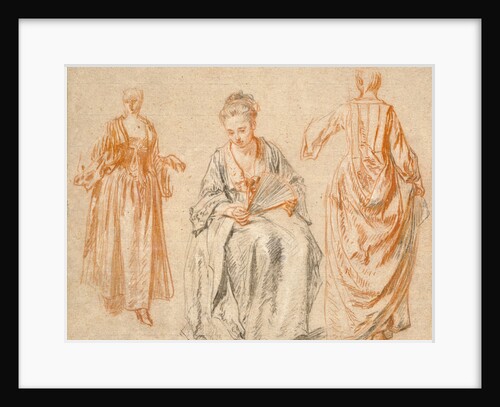 Studies of Three Women by Jean-Antoine Watteau