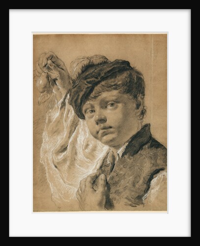 A Boy Holding a Pear (Giacomo Piazzetta?) by Giovanni Battista Piazzetta