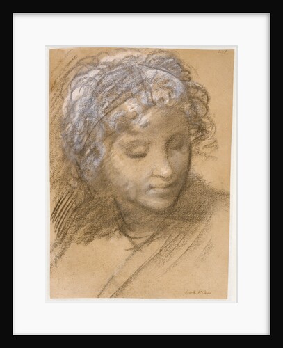 Head of a Female Figure (recto), Female Nude (verso) by Giulio Cesare Procaccini