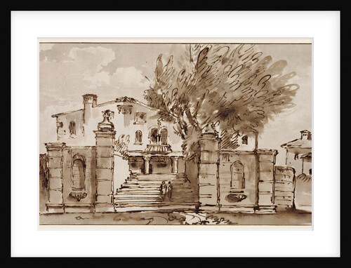 View of a Villa by Giovanni Battista Tiepolo