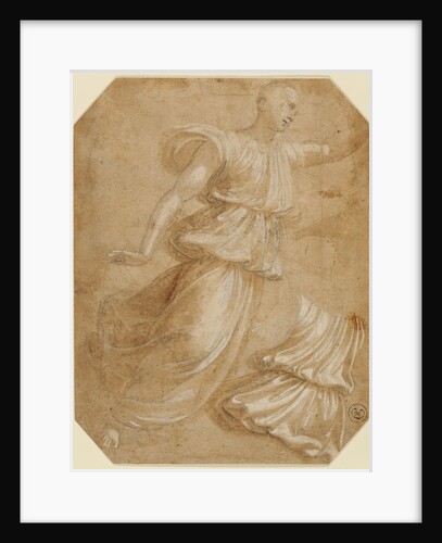 Study of an Angel and of Drapery by Innocenzo da Imola