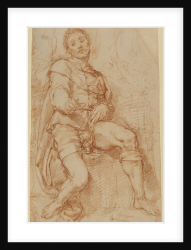 A Seated Man by Bernardino Poccetti