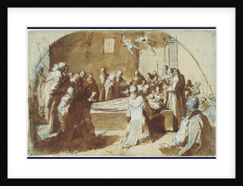 The Deaths of the Blessed Ugoccione and Sostegno (recto), A Study of the Farnese Hercules (verso) by Bernardino Poccetti