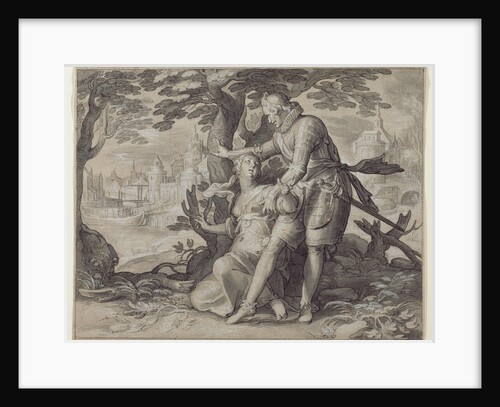 Young Woman Assisted by a Gentleman by Joachim Anthonisz. Wtewael