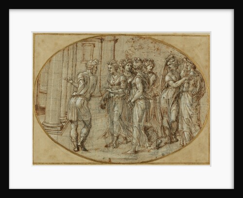 Odysseus and the Daughters of Lycomedes by Baldassare Peruzzi