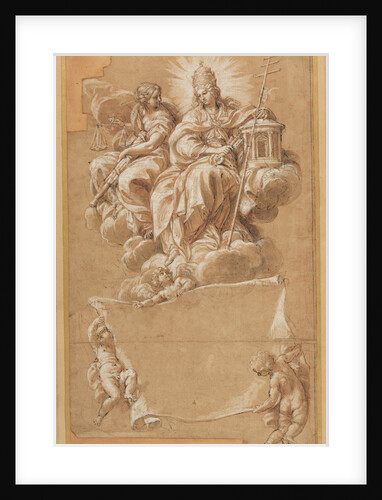 Faith and Justice Enthroned by Carlo Maratti