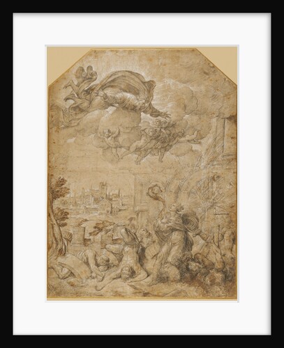 Saint Catherine of Alexandria at the Wheel by Nicolò dell'Abate