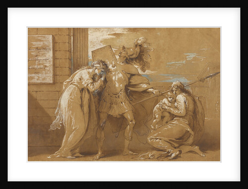 The Fright of Astyanax (Hector Bidding Farewell to Andromache) by Benjamin West